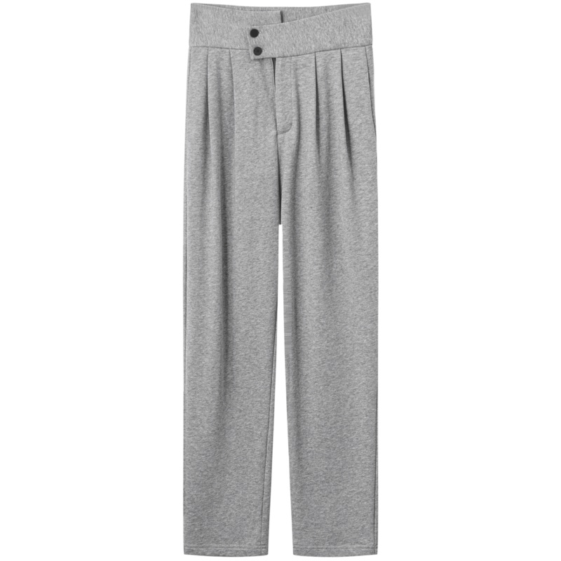 OtherMix直筒裤女春2021新款高腰显瘦垂感初春休闲小个子阔腿裤子