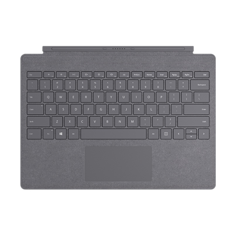 微软Surface Pro 7平板电脑二合一键盘盖亮铂金磁吸易拆卸Alcantara键盘背光+玻璃精准式触控板 苏宁自营