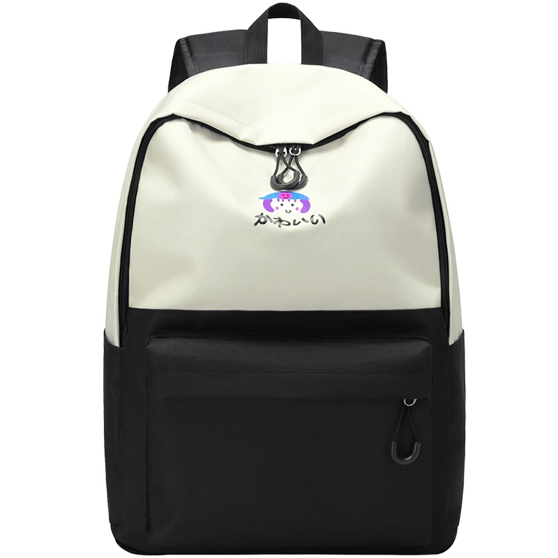 第九城（V.NINE） 双肩包女书包卡通印花休闲背包帆布校园中小学生书包六件套