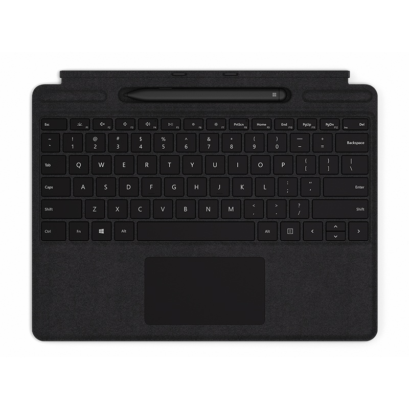 Microsoft/微软Surface Pro X 带超薄触控笔的特制版专业键盘盖 黑色