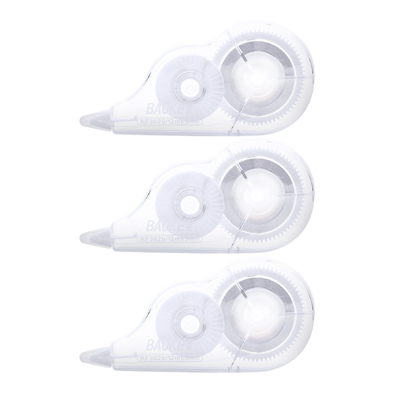 宝克（BAOKE）KF3029修正带涂改带 12M*5mm 3支/卡装