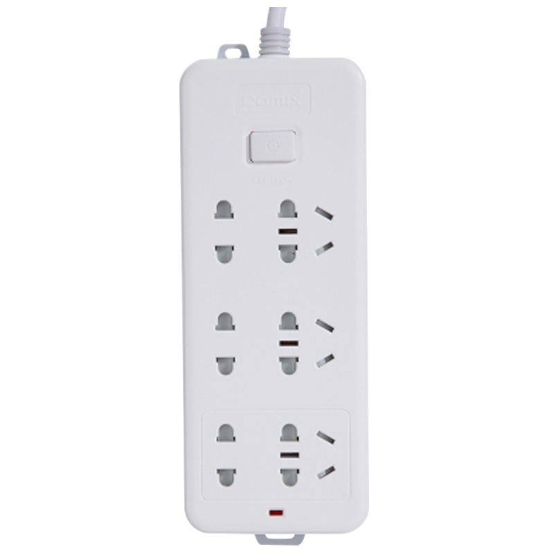 齐心 PC-6220 延长线插座 灰白 单位:件