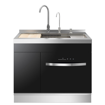 YUKIDA集成水槽304不锈钢一体嵌入式10套洗碗机900mm家用 MX900A