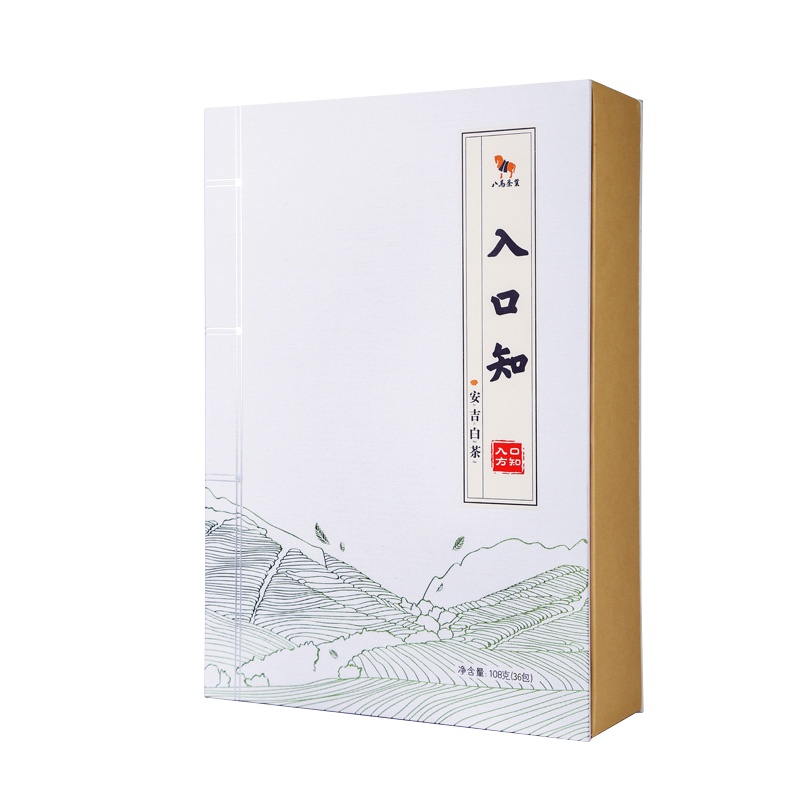 [2021新茶]八马茶叶 入口知系列 安吉白茶绿茶茶叶礼盒装108g