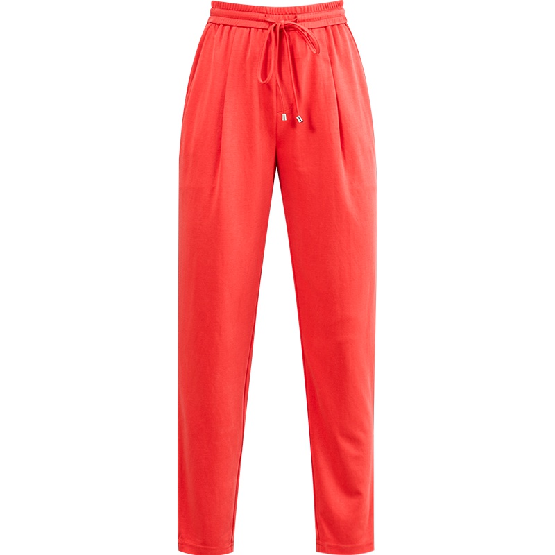 娅丽达女裤2019夏季新款哈伦裤女休闲九分运动大码宽松薄款裤子I2026