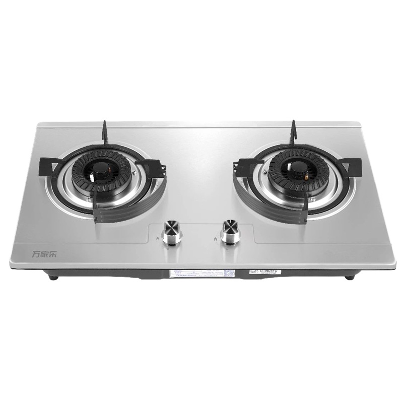 万家乐嵌入式双灶 JZT/Y-J3C 4.5KW大火力,不锈钢一体成型面板，一级能效，实体店在售机型