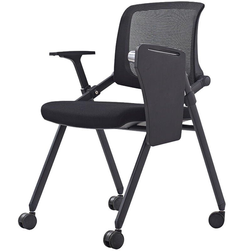 格具(GEJU)培训折叠椅高档办公电脑会议时尚学习椅家用洽谈教学记者带轮