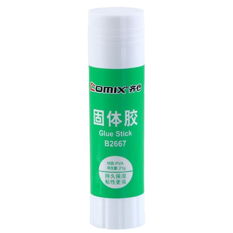 齐心（COMIX） LY-B2667 固体胶 胶棒 固体胶 大号固体胶 21g 涂抹顺滑 单支