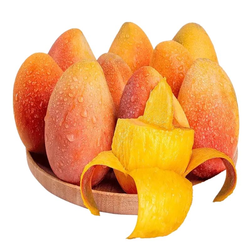 产地直发海南七彩贵妃芒5斤装优选大果15个内三亚精品芒果顺丰空运