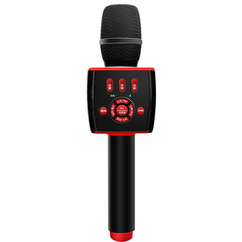 屁颠虫(HIFIER)X39话筒带音响一体手机全民K歌蓝牙无线家用电视专业唱歌录歌麦克风 +电视棒黑红色 3.5音频接口