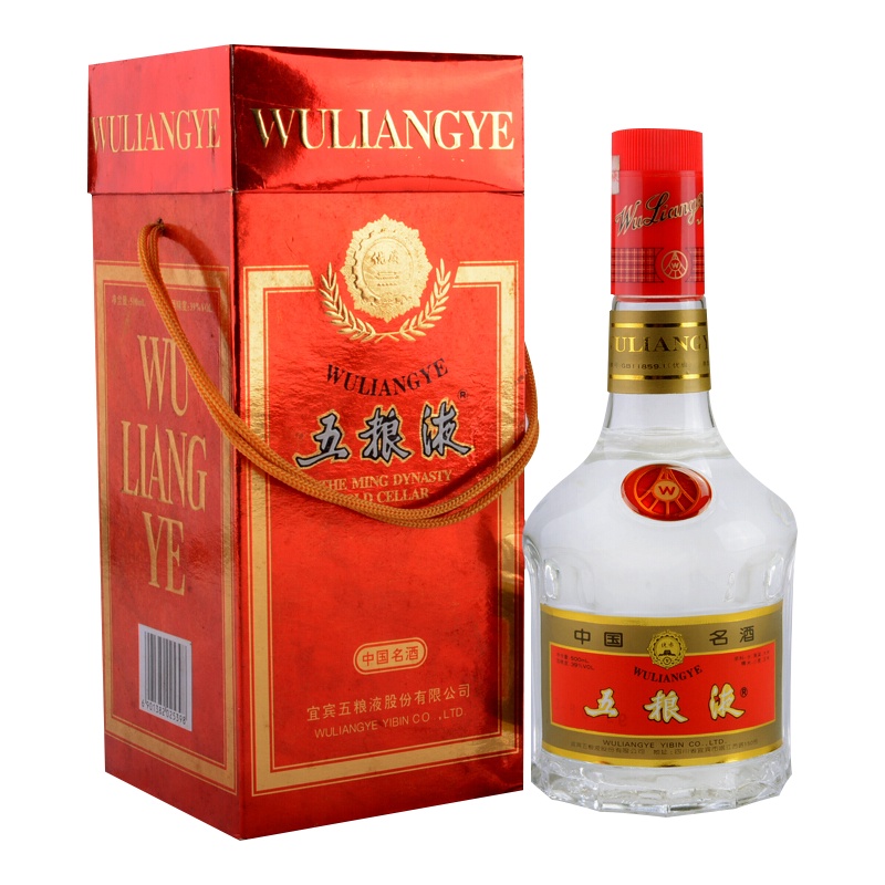 五粮液 39度 500ml 1998年 浓香型白酒 低度白酒 陈年老酒