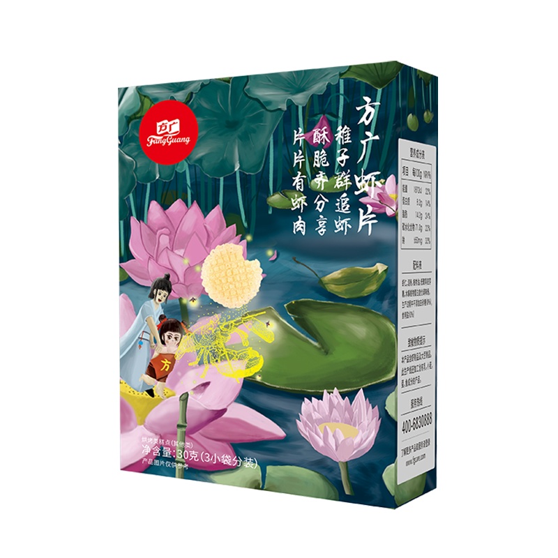 方广宝宝零食 虾片30g/盒 采用虾仁非虾糜