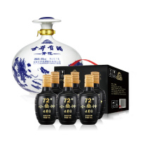 古井贡酒 青花大坛50度2500ml*1坛+72度小罍神100ml*6瓶 浓香型白酒组合装