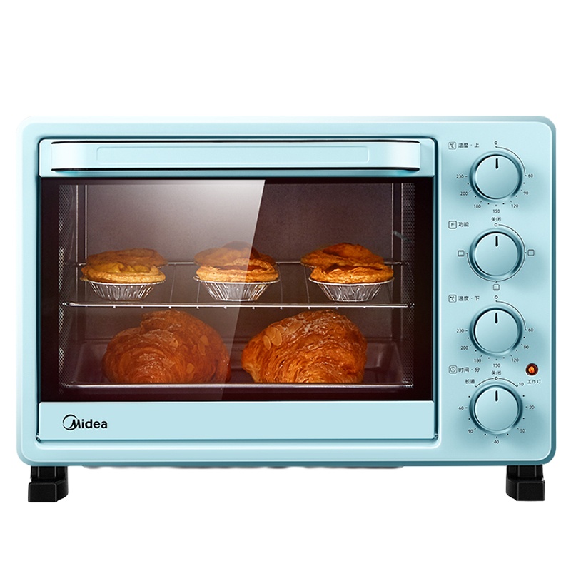 美的(Midea) 电烤箱 25升家用 大视窗 多功能烤箱 PT2531