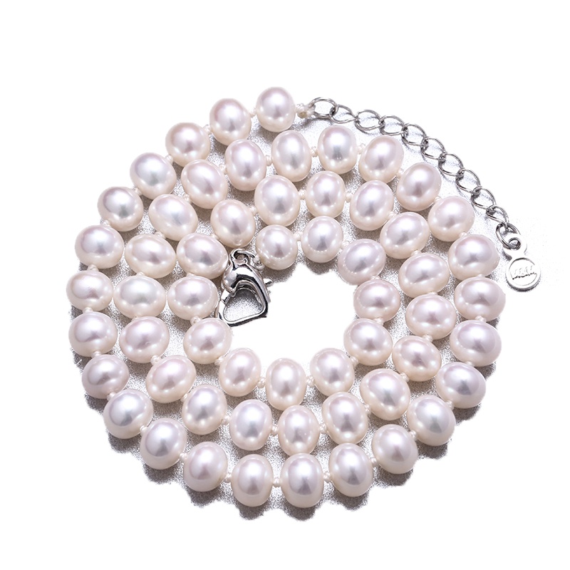 月印百川 大颗珍珠项链饱满亮泽淡水珍珠项链8-9mm