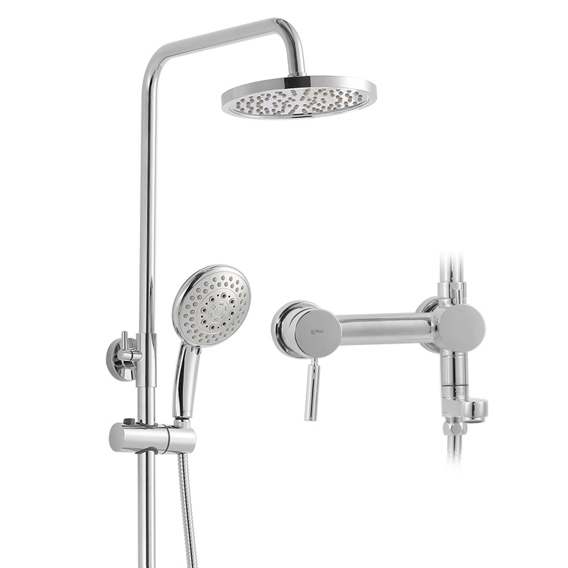 日本-伊奈(INAX)淋浴花洒套装明装多功能反逆流手持花洒大顶喷头家用FF4809