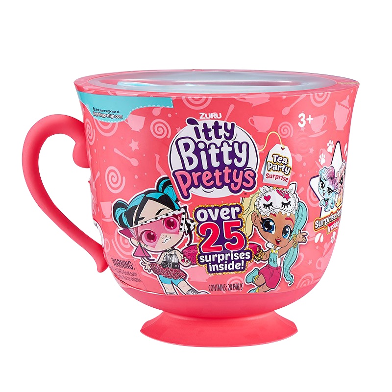 zuru艾蒂贝蒂超大下午茶盲盒惊喜杯9703迷你惊喜娃娃茶杯换衣魔法玩具