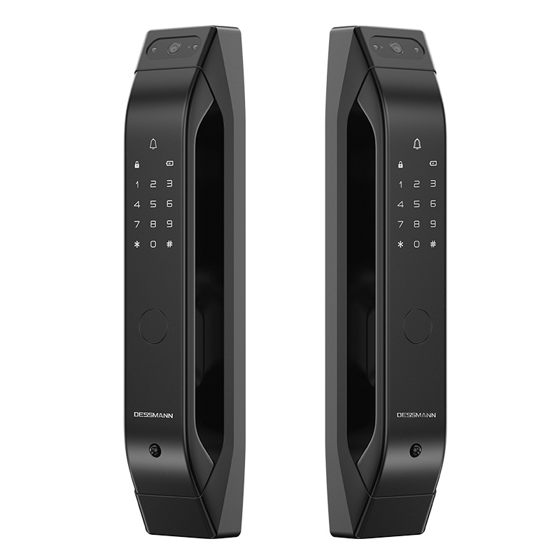 德施曼小嘀全自动猫眼智能指纹锁家用密码锁电子锁防盗门锁Q3M高端黑