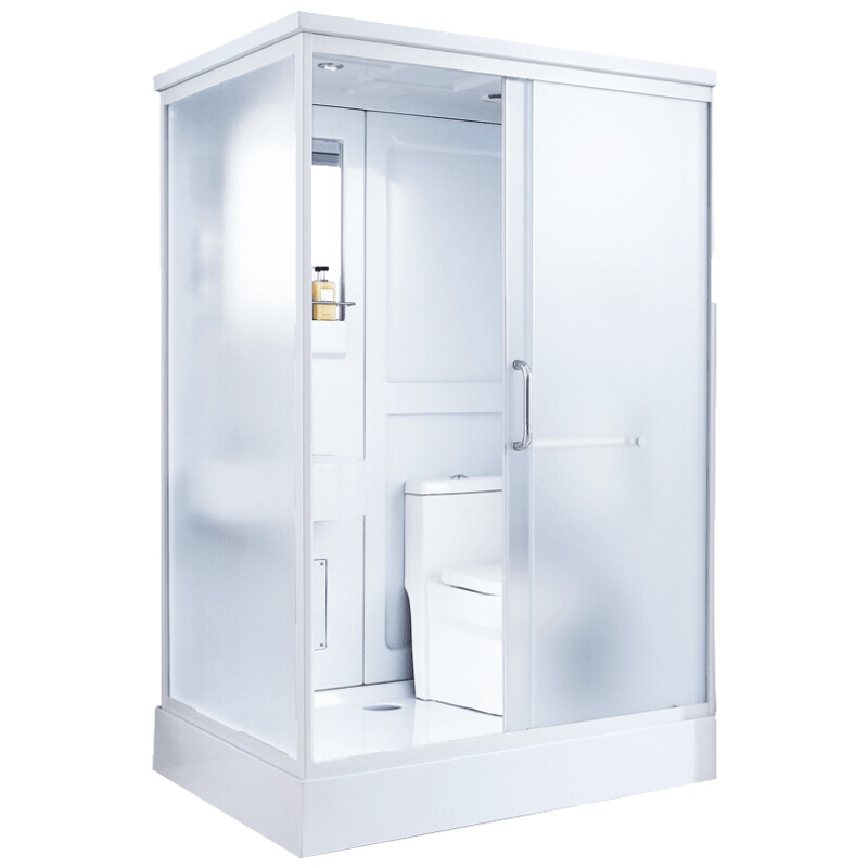 整体淋浴房一体式干湿分离浴室整体洗澡间集成卫浴整体卫生间定制 1.7X1.2正开带马桶(大理石纹 不含蒸汽安心抵