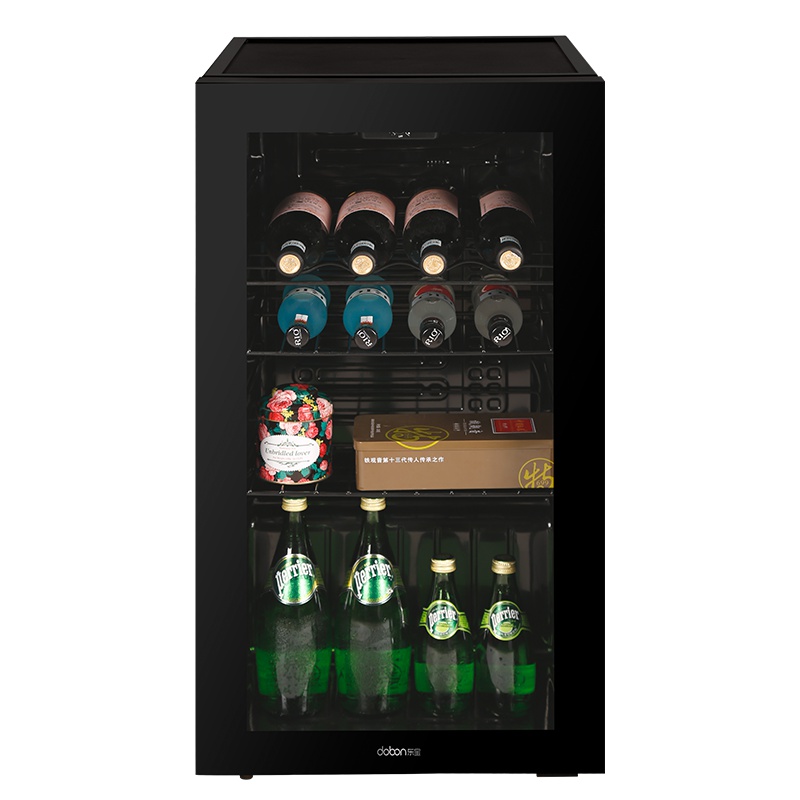 东宝（dobon）JC-92B 92升 时尚立式冰柜 家用办公商务小冰箱 冷藏展示柜 陈列柜 酒柜 饮料柜 茶叶柜