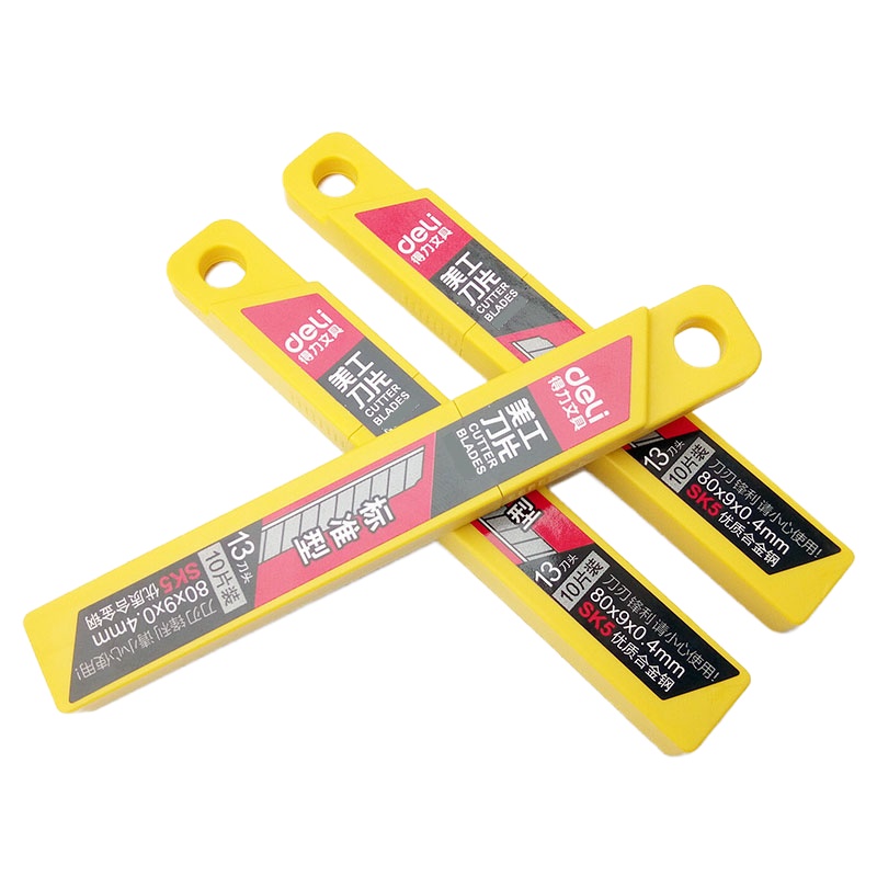 得力(deli) 美工刀片10片/盒 DT 20129