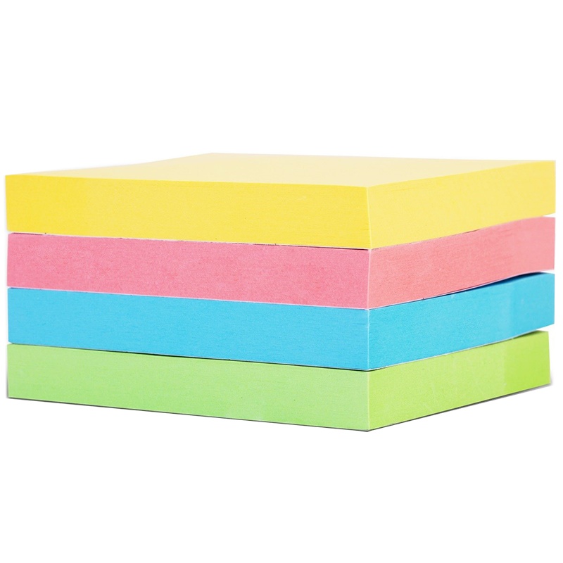 得力(deli)7737便利贴76*76mm/100张/包(单位:包)办公便条纸便签本可撕小本子随身便签