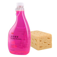 3M PN38090 洗车剂汽车浓缩配方洗车香波高效去污水蜡泡沫洗车清洁剂洁净剂带海绵