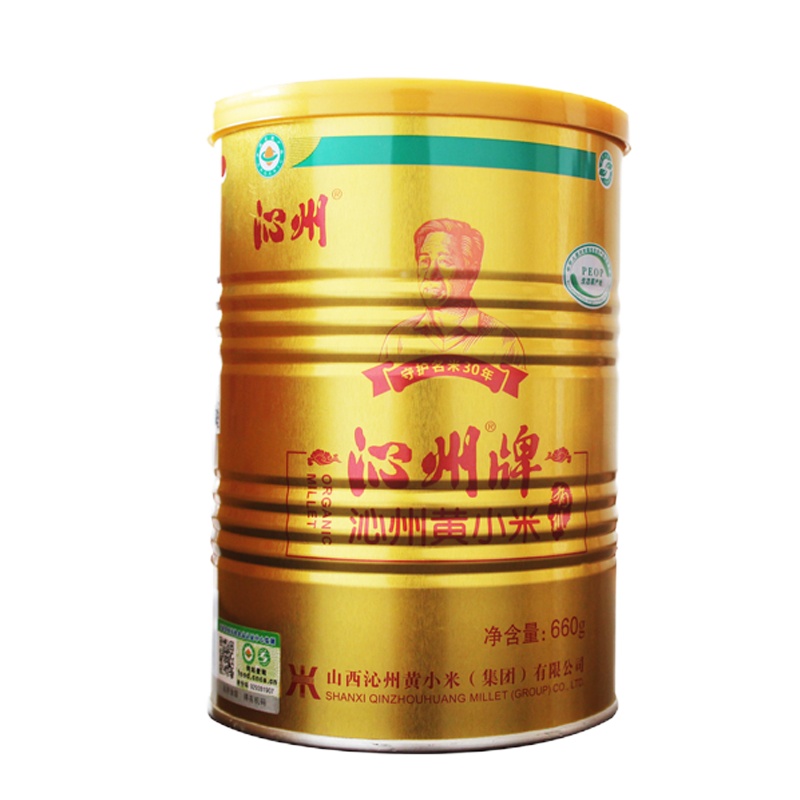 [山西沁州黄小米]2021有机新米660g家庭罐装吃的有机小米
