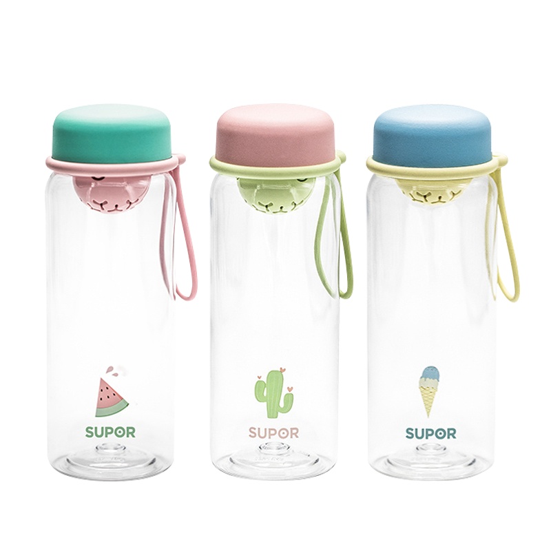 苏泊尔(SUPOR)Tritan塑料杯便携简约夏天健身房耐磨防摔运动水杯男女士学生大容量户外出行随手杯子KC58DT10