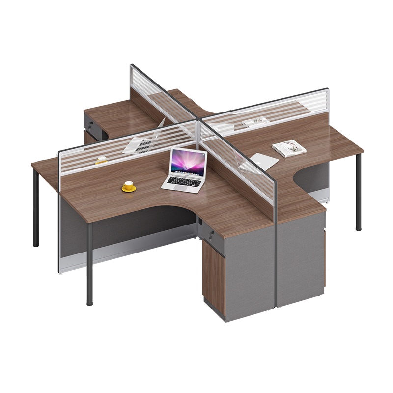 科朔 办公桌职员桌 员工桌 板式屏风办公桌 四人位KS-06L3007