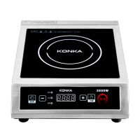 康佳(KONKA)KE-3503 家用商用平面大功率不锈钢按键式电磁炉多功能 3500W大功率 黑晶面板