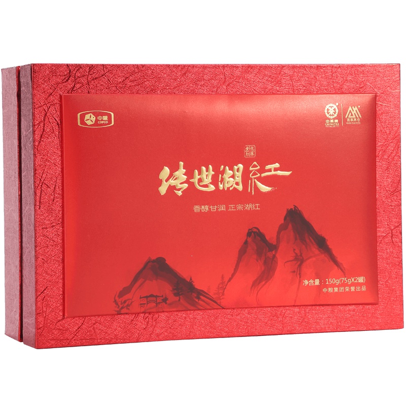 中茶牌红茶工夫红茶传世湖红礼盒 150g