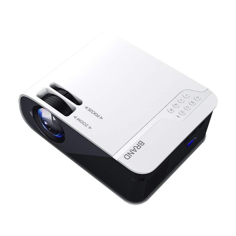 新款1080P投影仪家用办公高亮流明小型便携式高清4K无线同屏安卓wifi超清投影机手机一体机家庭影院标配基础版