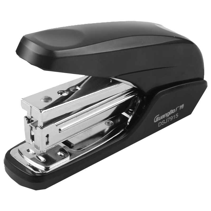 广博(GuangBo)DSJ7915 省力订书机(2个) 12号订书器 金属拉杆订书器 定书机 装订机 颜色随机