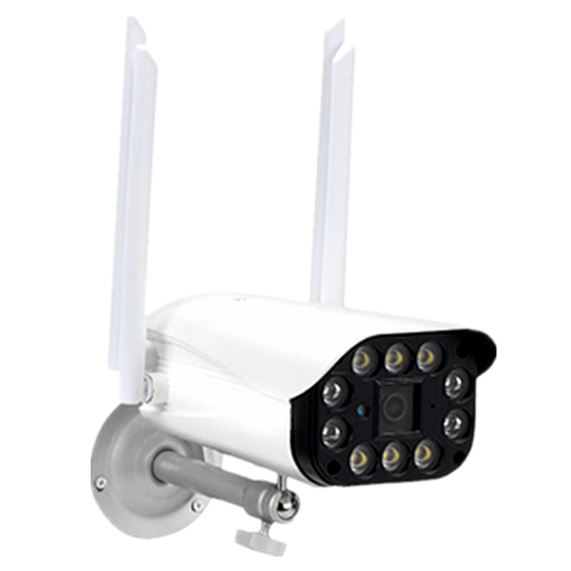 送128G内存卡 无线户外摄像头监控器wifi网络高清夜视家用家庭可连手机远程室外套装 十灯固定支架