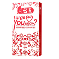 名流(Personage)10只装硅油润滑光面避孕套大号安全套计生用品夫妻成人情趣保险安全套