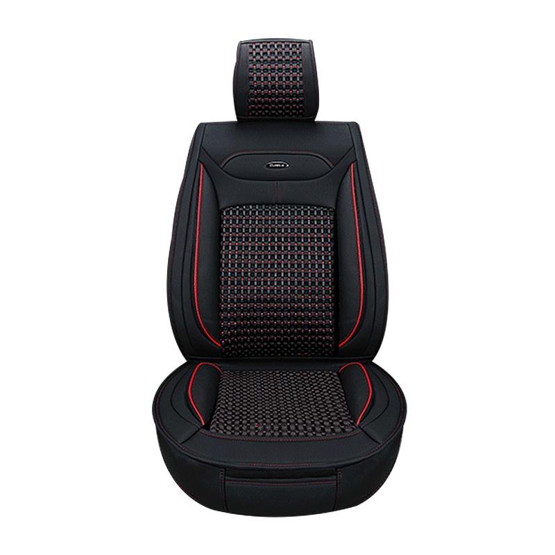 布雷什(BOLISH)五座四季通用汽车坐垫冬季全包围帝豪速派哈弗荣威汽车座垫汽车用品秸秆机标准款商务黑