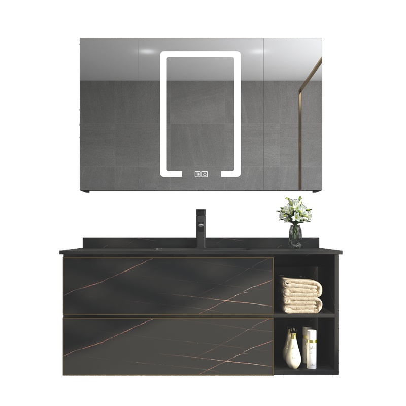 HOROW希箭墨尚系列高端轻奢浴室柜组合洗手台卫生间洗漱台盆洗脸