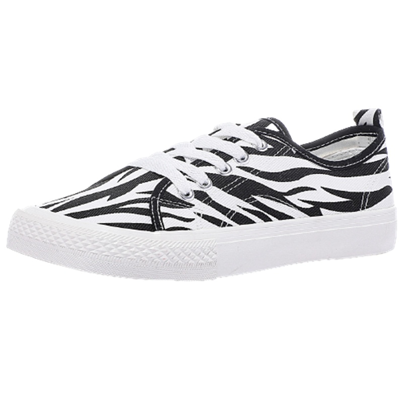 飞跃(FEIYUE)新款豹纹帆布鞋女软底透气运动鞋休闲鞋