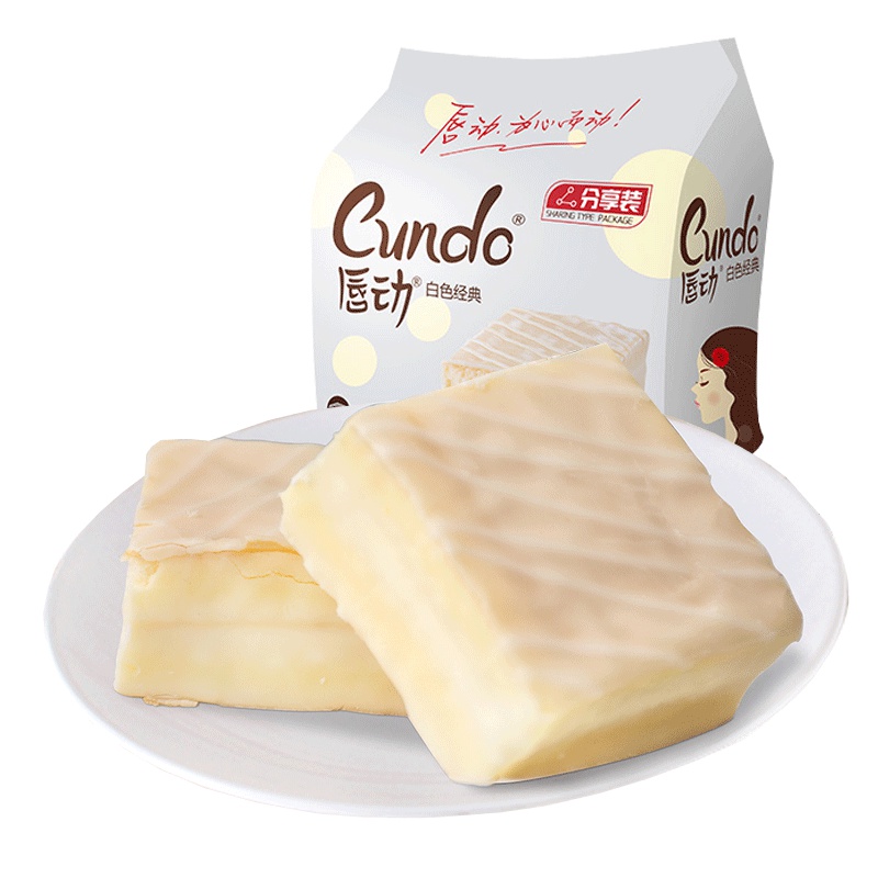 西式糕点 唇动 蛋糕 白色巧克力 500g袋装 (涂层蛋糕)