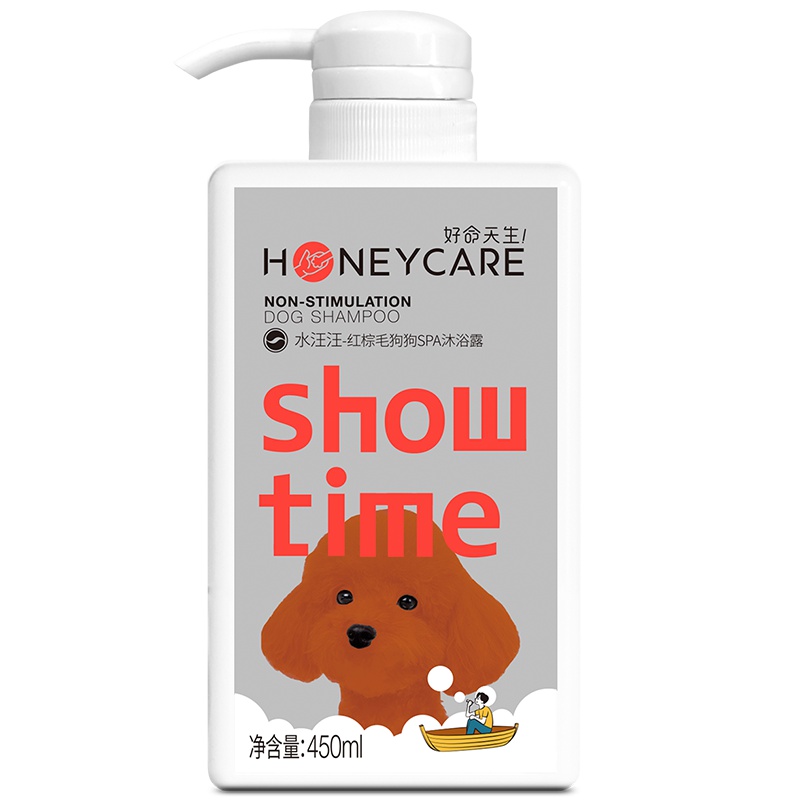 好命天生(Honeycare) 红棕毛狗狗SPA沐浴露 宠物香波沐浴液 滋润毛发红棕毛专用450ML