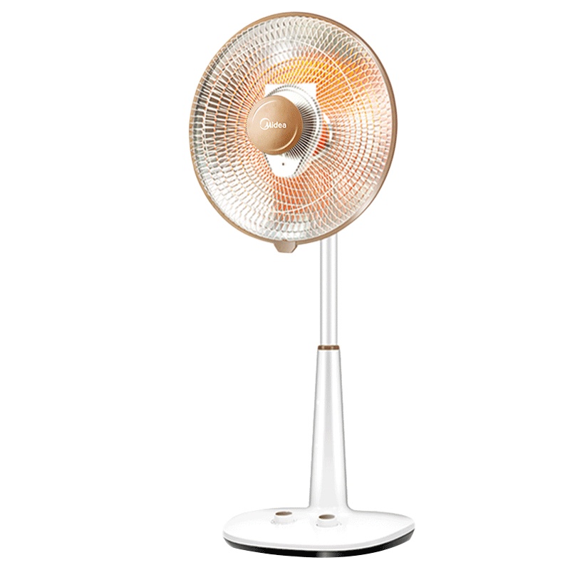 美的 (Midea) 取暖器家用小太阳电暖气电热扇烤火炉暖风机节能 白色NPS10-15B