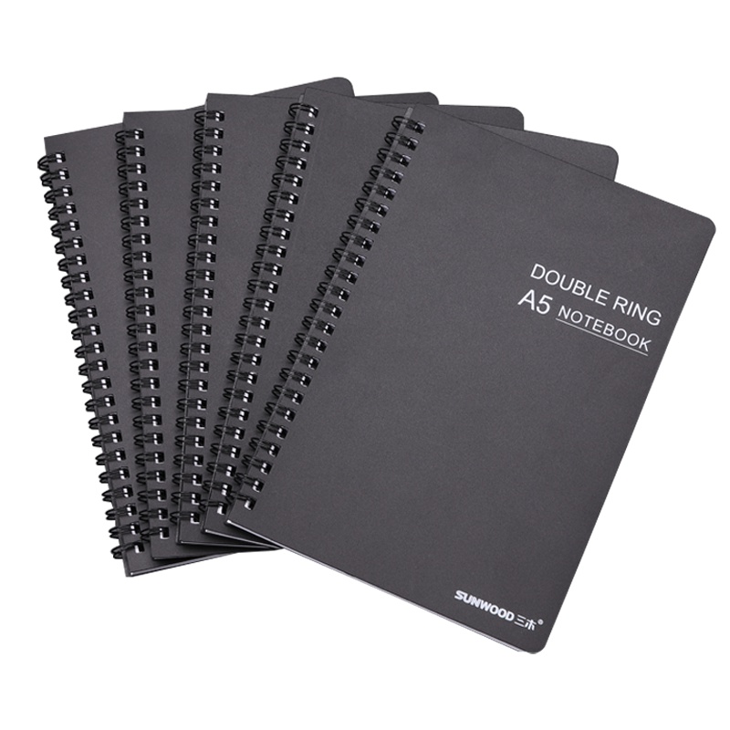 三木(SUNWOOD) SM1456 A5/70页 B5/70页螺旋装订本/记事本/软抄本/线圈本 办公文具