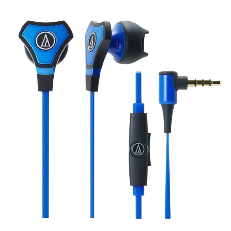 铁三角(Audio-technica)ATH-CHX5IS 时尚魅力 单体均衡入耳式耳麦手机通话耳机 蓝色