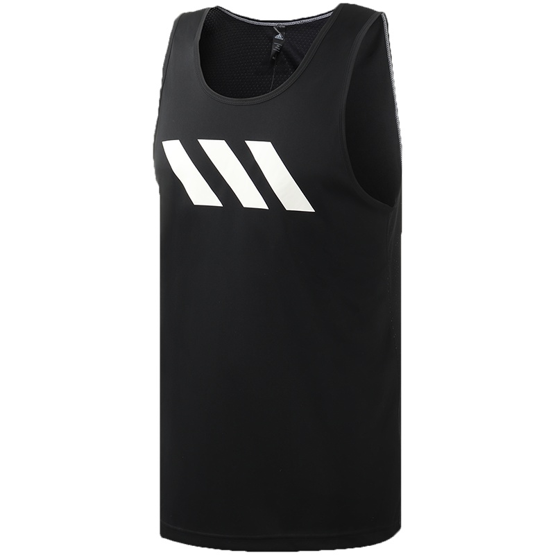 阿迪达斯男服背心无袖背心篮球训练休闲运动服FH7945