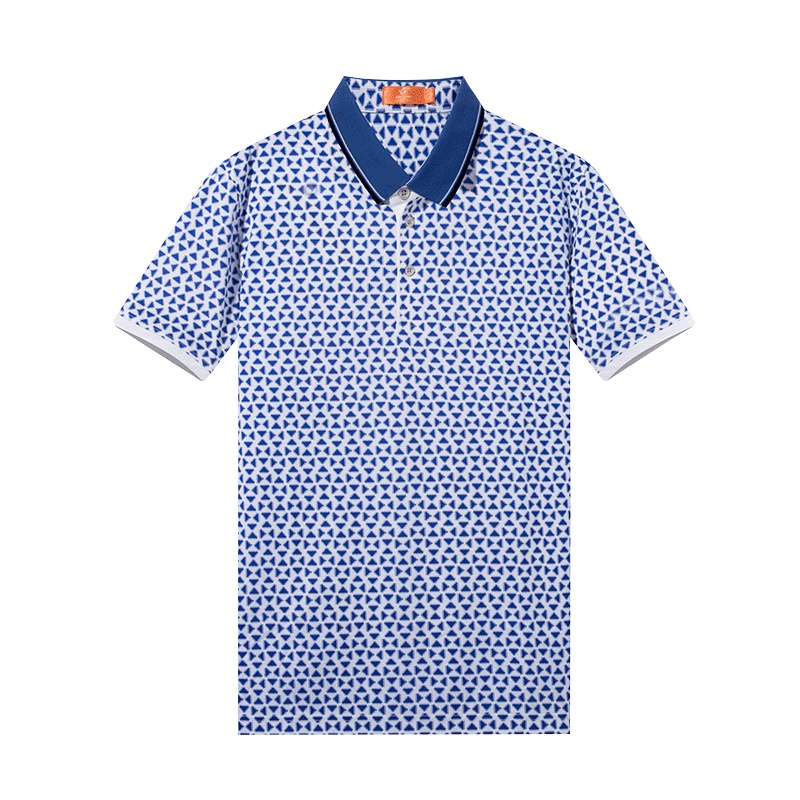 相思鸟短袖翻领T恤男夏季新款中年商务休闲POLO衫爸爸装