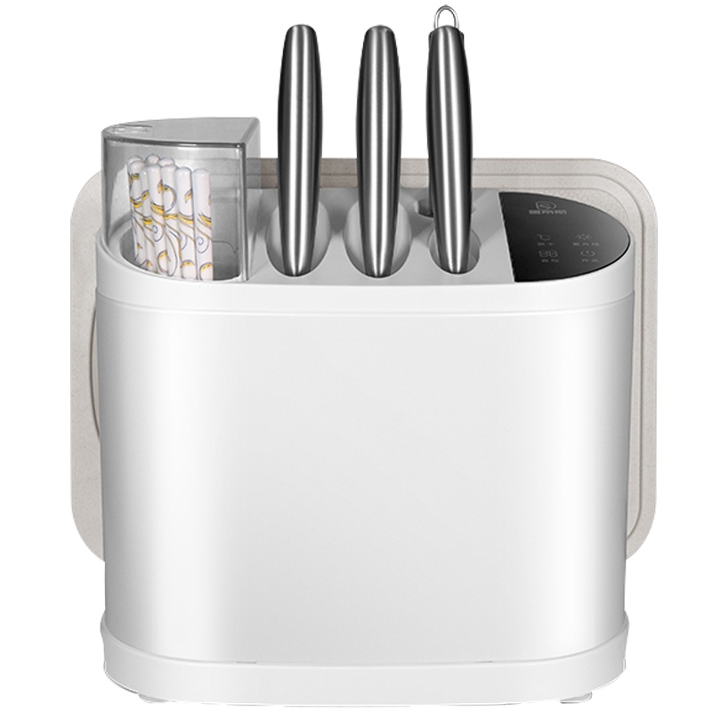 ZTK智能消毒刀架刀具筷筒盒置物架紫外线烘干筷子消毒机家用 白色