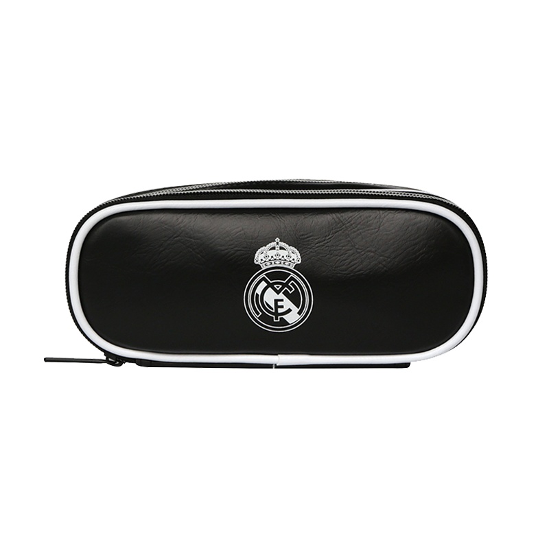 皇家马德里Realmadrid官方正品时尚男女士多功能休闲包运动户外商旅旅行手拿笔包文具包黑色