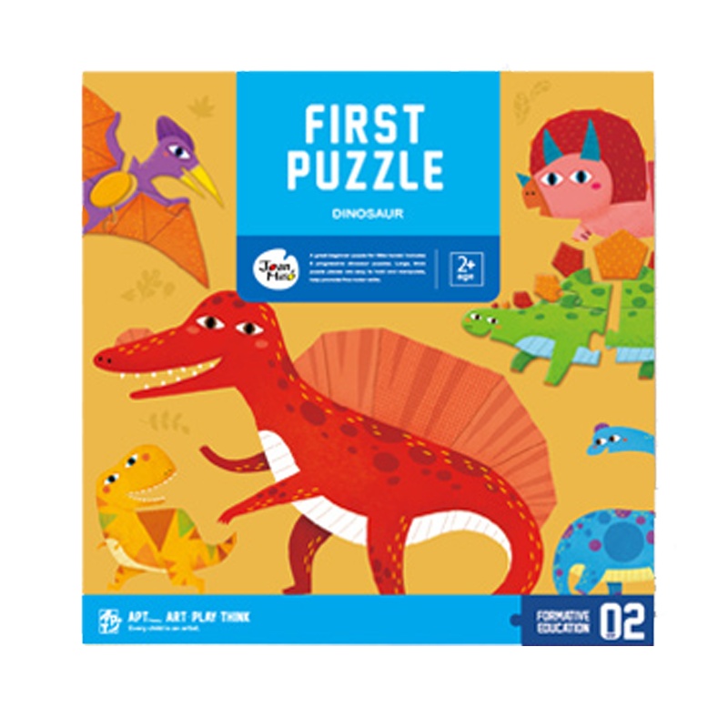 Joan Miro美乐童年拼图儿童益智男孩女孩纸质平图大块1宝宝幼儿2-3-4岁早教玩具 史前恐龙 益智玩具