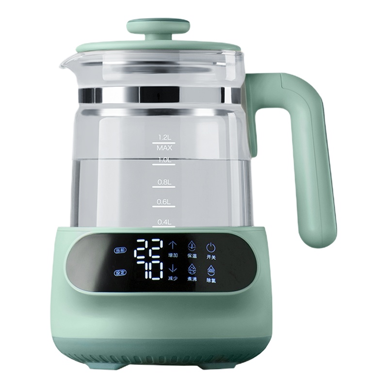 babycare 恒温热水壶婴童调奶器婴儿冲奶粉保温恒温水壶温奶暖奶热奶器DRA002-A 晨雾绿